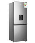 Hisense Metallic Bottom-Freezer Fridge with Integrated Water Dispenser