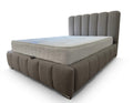 Upholstered Channel-Tufted Fluted Bed Frame & Headboard